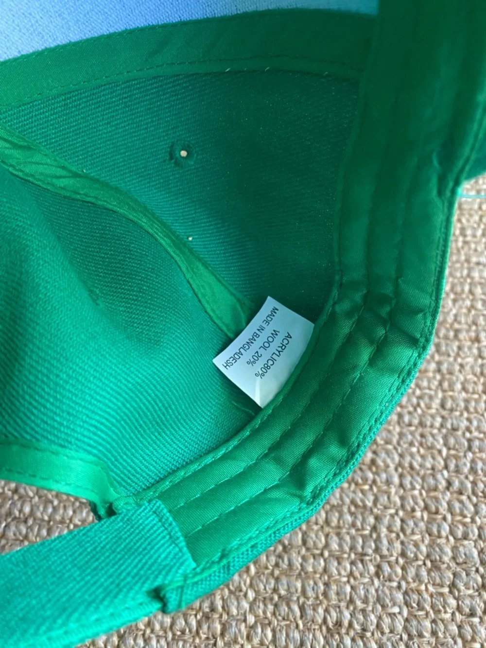 NWOT Source Unknown Bright Green Kids Baseball Cap